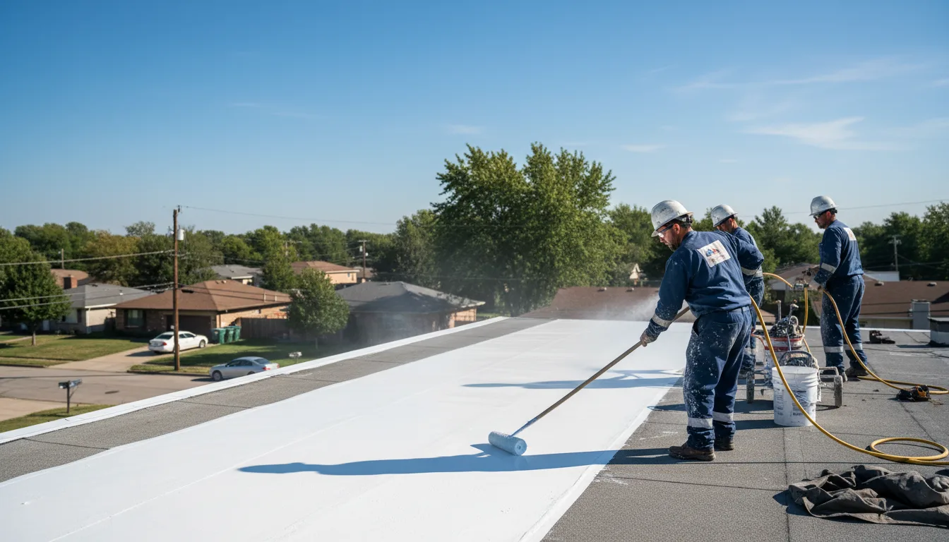 Commercial roof coating in Herron, MI near me